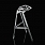 Stool_One (h-77cm-polerowane aluminium)