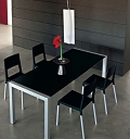 SUSHI Alucompact® stół nierozkładany (80x150cm)