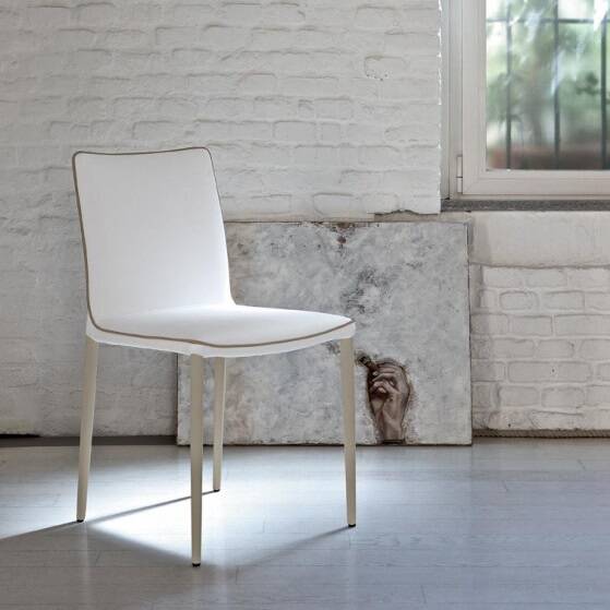 NATA krzesło tapicerowane 45x54x82/45 - nogi metalowe