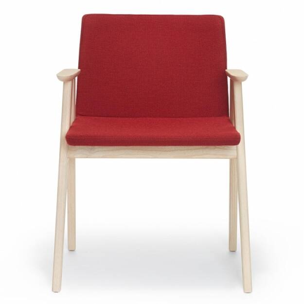 OSAKA krzesło drewniane, tapicerowane, z podłokietnikami