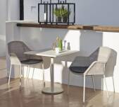 Krzesło plecione sztaplowane outdoor BREEZE marki Cane-line White grey