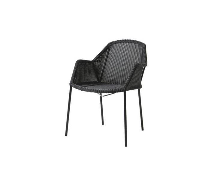 Krzesło plecione sztaplowane outdoor BREEZE marki Cane-line Black