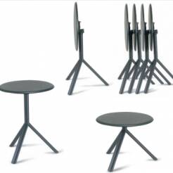 MIURA TABLE stolik wysoki h-74, śr. 60cm