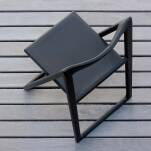 Krzesło składane Enjoy marki Pedrali czarne widok z góry
