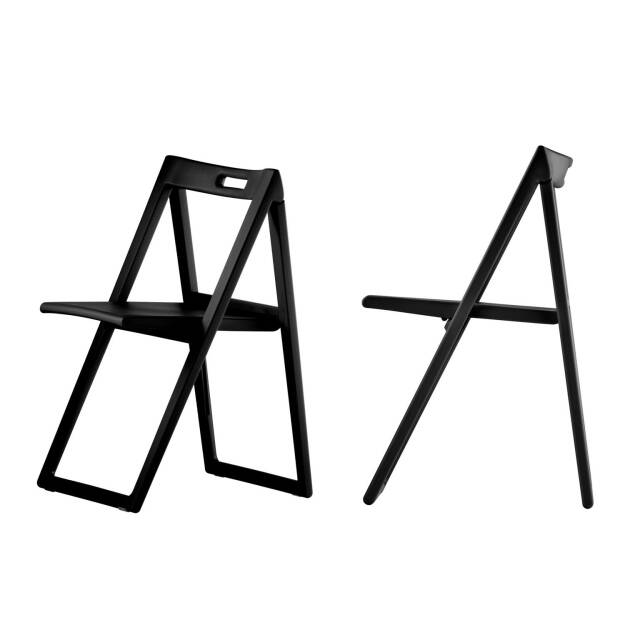 Krzesło składane Enjoy marki Pedrali czarne