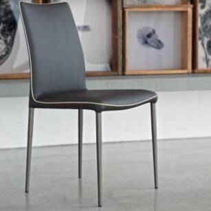 NATA krzesło tapicerowane 48x57x88/48 - nogi metalowe
