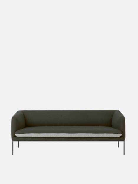 TURN sofa trzyosobowa - wełna 
