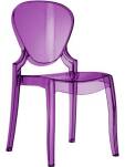 Pedrali QUEEN 650 krzesło transparentne fioletowe VL
