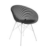 Designerskie krzesło MATRIX czarno chromowane