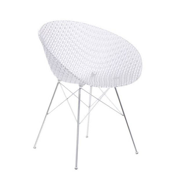 Designerskie krzesło MATRIX kryształowo chromowane