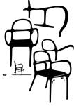Mila krzesło z tworzywa marki Magis, szkic projektu
