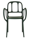 Mila krzesło z tworzywa marki Magis, kolor zielony