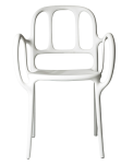 Mila krzesło z tworzywa marki Magis, kolor biały