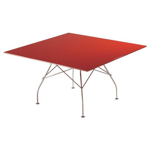 GLOSSY stół 130x130cm ( lamiant) 
