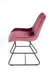 Krzesło tapicerowane TULLA ARM firmy Claudie Design z boku