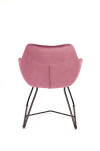 Krzesło tapicerowane TULLA ARM firmy Claudie Design z tyłu